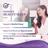 Thumbnail for Doctors Best Womens Beauty Sleep with Magnesium, Theanine, Melatonin, Sleep & Relaxation Support, Non-GMO, Gluten Free, Soy Free, Vegan 60 Veggie Caps