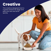 Thumbnail for SPOT Ceramic Stoneware- Pet Bowl for Medium and Large Dogs, Classic Heavy Duty Non-Slip Ceramic Bowl for Food and Water - 7.5in Diameter