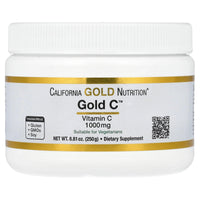 Thumbnail for California Gold Nutrition Gold C Powder USP Grade Vitamin C Powder - Immune Support & Seasonal Wellness - Vegetarian Friendly - Gluten Free, Non-GMO - Quality Tested - 1000 mg - 8.81 oz (250 g)