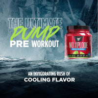 Thumbnail for BSN N.O.-XPLODE Cool Rush Pre Workout Powder, Preworkout Energy Supplement for Men and Women with Creatine and Beta-Alanine, Cherry Lime Ice, 30 Servings, 1.2 Pound (Packaging May Vary)
