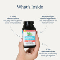 Thumbnail for Zenwise Health 3-in-1 Womens Probiotic Supplement for Digestive, Gut Flora & Vaginal Health - Daily Probiotics & Prebiotics for Women with Digestive Enzymes Supports Bloating & Gas Relief - 60 Count