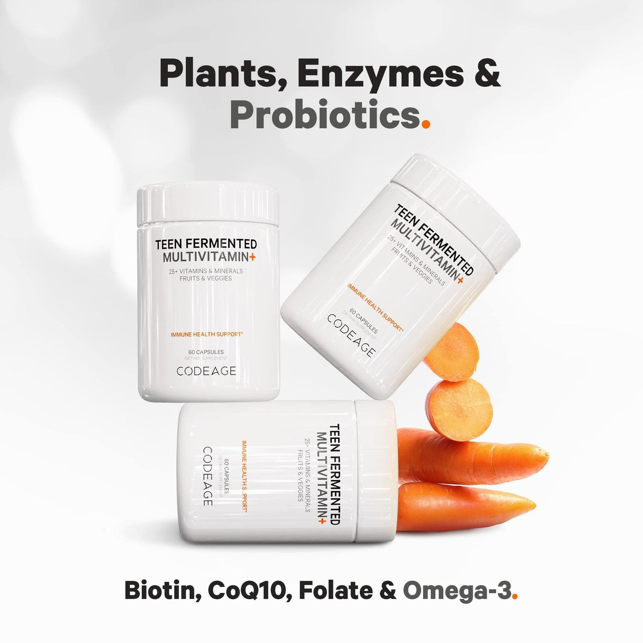Codeage Immune Support Bundle Multivitamin for Women + Multivitamin for Teens