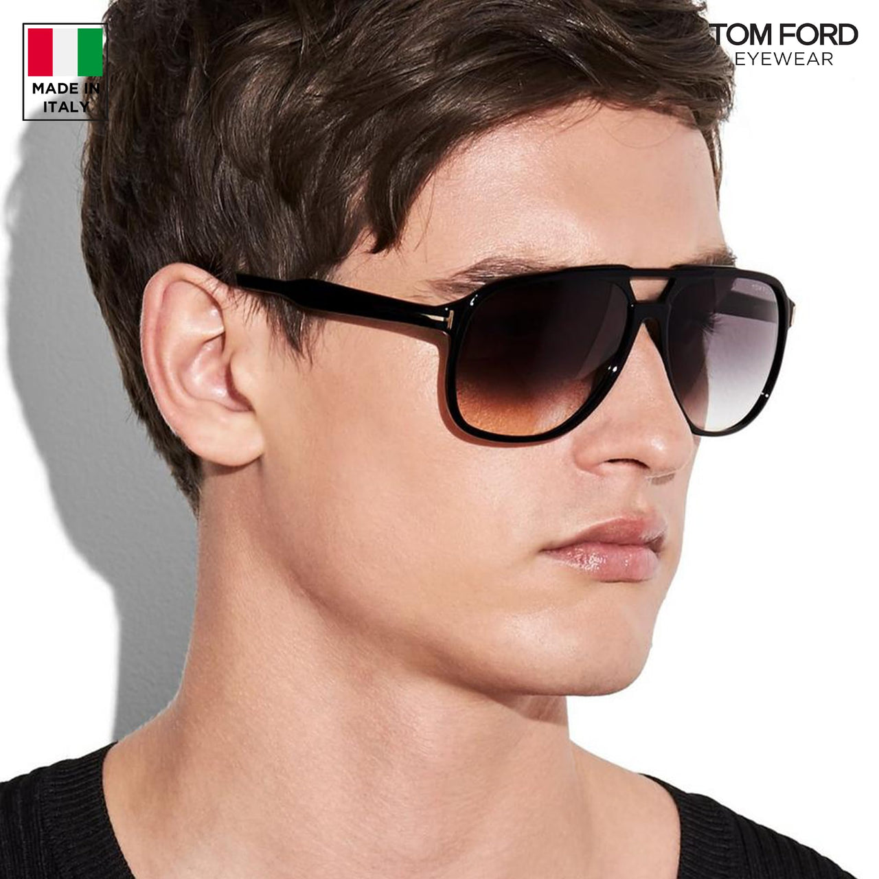 Tom Ford FT0753 RAOUL Navigator Shape Sunglasses With Luxury Eyewear Kit