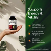 Thumbnail for NatureBell Panax Korean Red Ginseng - 240 Softgels - 2,250mg High Strength Herbal Vitality Support* - Standardized 10% Ginsenosides from Six-Year-Old Ginseng Root - Energy & Immune Support*