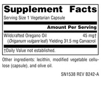 Thumbnail for Source Naturals Wellness Oil of Oregano - Standardized to 70% Carvacrol - 30 Vegetarian Capsules