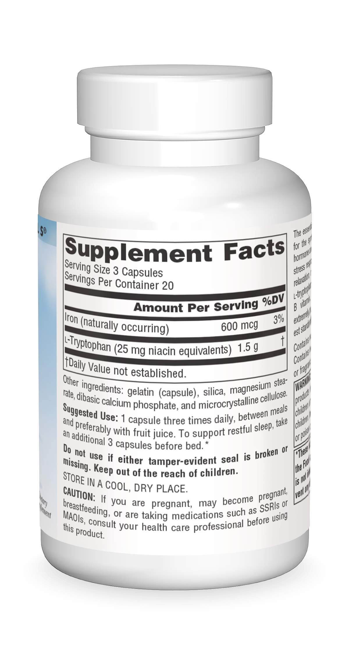 Source Naturals Serene Science L-Tryptophan 500 mg - 60 Capsules