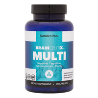 Thumbnail for NaturesPlus BrainCeutix Multivitamin Capsules - 90 Capsules - Supports Cognition, Concentration & Clarity - Enhances Memory - Vegan, Gluten Free, Non-GMO - 30 Servings