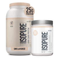 Thumbnail for Isopure Unflavored Bundle Unflavored Whey Protein Isolate (47 Servings) Unflavored Creatine Monohydrate (100 Servings)