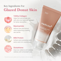 Thumbnail for medicube Collagen Glazed Milky Glow Daytime Wrapping Mask | Quick & Easy-to-Peel Mask for Radiance, Hydration & Smooth Texture | Glutathione, Niacinamide, 130Da Collagen for Plumped, Glass Glow Skin