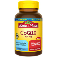 Thumbnail for Nature Made CoQ10 100mg Softgels, Dietary Supplement for Heart Health Support, 120 Softgels, 120 Day Supply