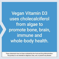 Thumbnail for Life Extension Vegan Vitamin D3, 125 mcg (5000 IU), cholecalciferol from Algae, high-Potency Immune, Bone & Whole-Body Health, Gluten-Free, Non-GMO, 1 Daily, Vegan, 60 Vegan Capsules