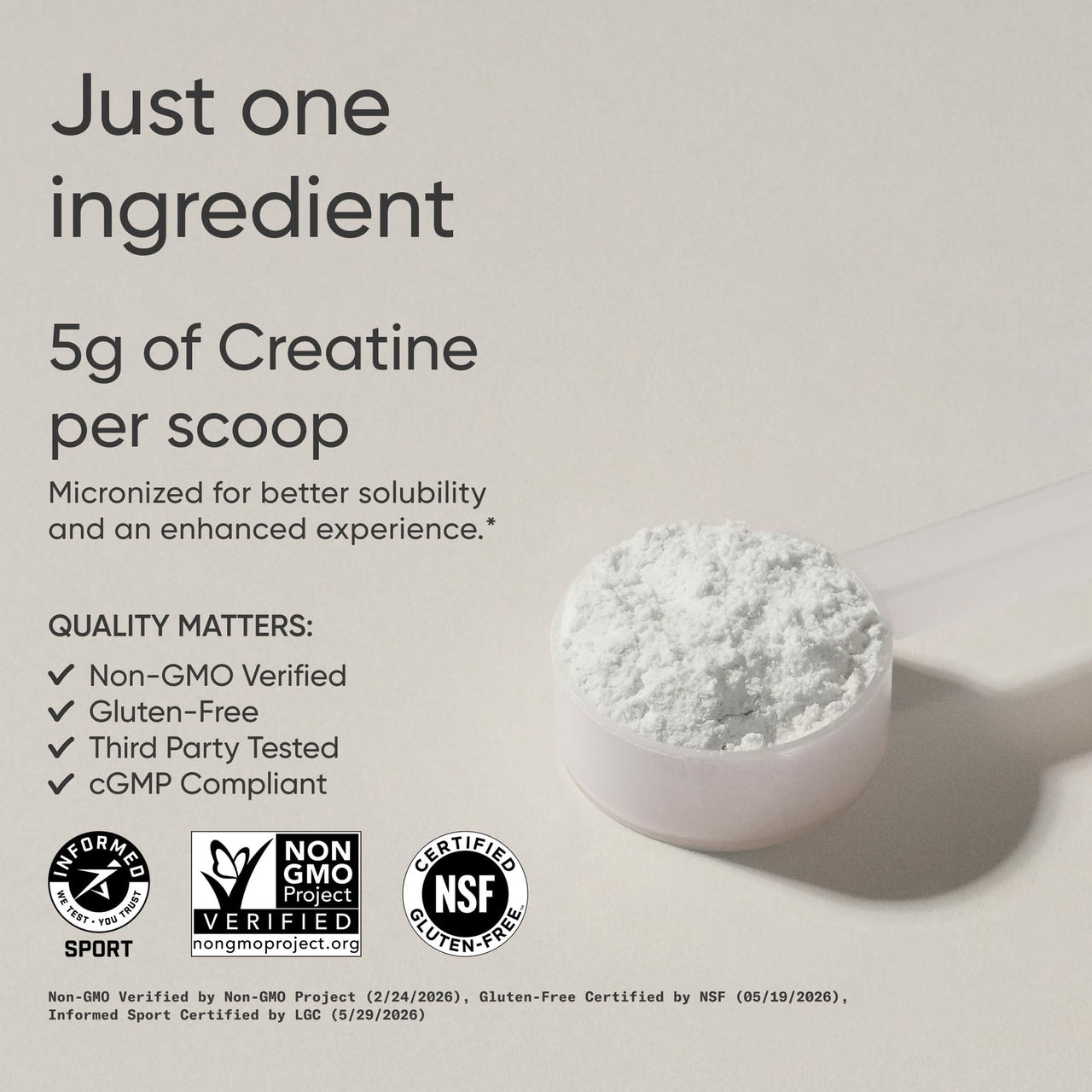 Sports Research® Creatine Monohydrate - Gain Lean Muscle, Improve Performance and Strength and Support Workout Recovery* - 5 g Micronized Creatine, Blue Raspberry Flavor - 25 Servings