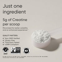 Thumbnail for Sports Research® Creatine Monohydrate - Gain Lean Muscle, Improve Performance and Strength and Support Workout Recovery* - 5 g Micronized Creatine, Blue Raspberry Flavor - 25 Servings