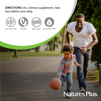 Thumbnail for NaturesPlus Ultra Juice Multivitamin - 90 Bi-Layered Tablets - Whole Food Supplement with Fruits, Vegetables & Probiotics - Energy, Digestion & Immune Health Support - USDA Organic - 45 Servings