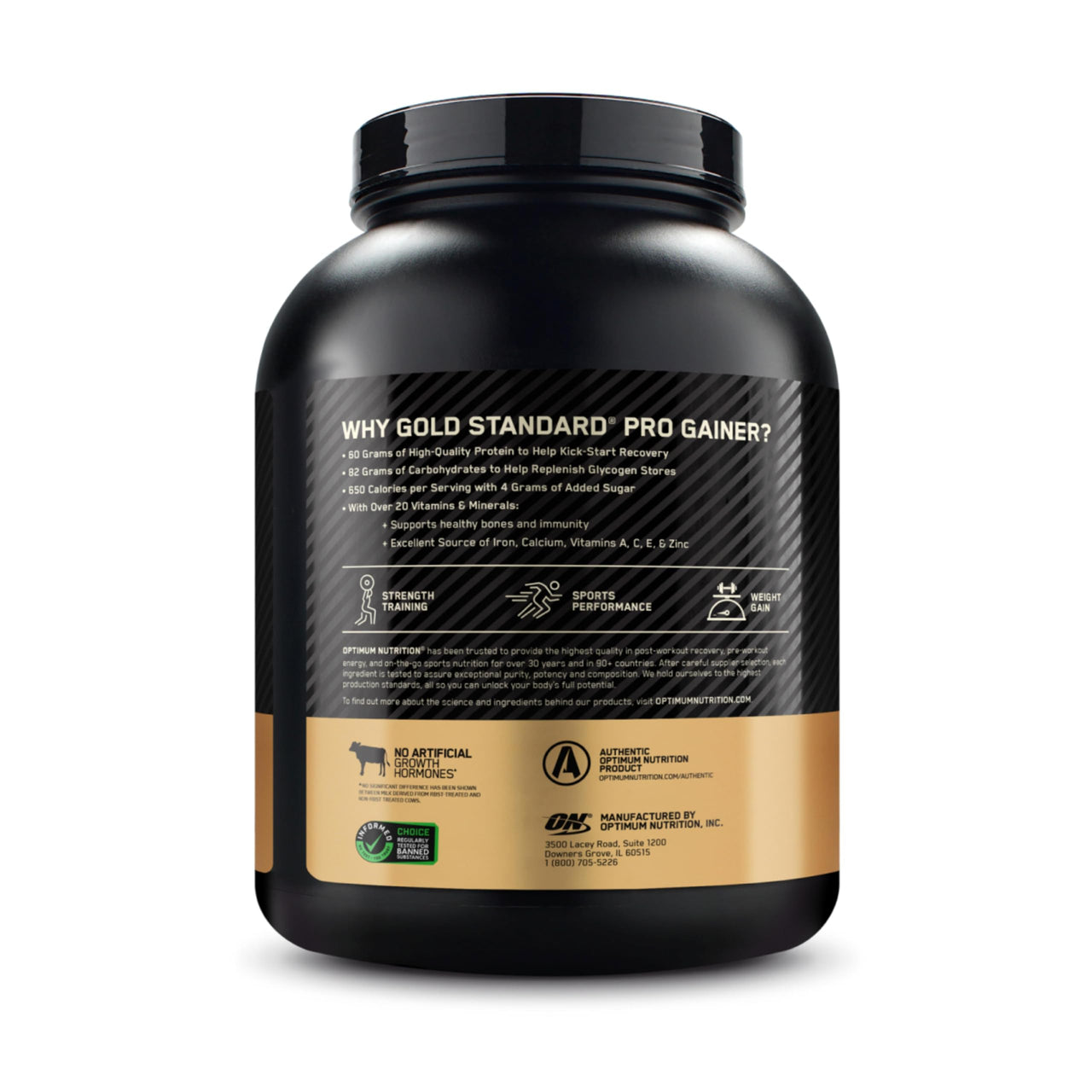 Optimum Nutrition Gold Standard Pro Gainer, Weight Gainer Protein Powder, Vanilla Custard, 5.09 Pounds (Packaging May Vary)