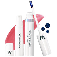 Thumbnail for Wonderskin Wonder Blading All Day Lip Stain Peel Off Masque and Reveal Kit - Long Lasting, Waterproof Pink Lip Tint, Transfer Proof Natural Makeup Stain Kit (Romance)