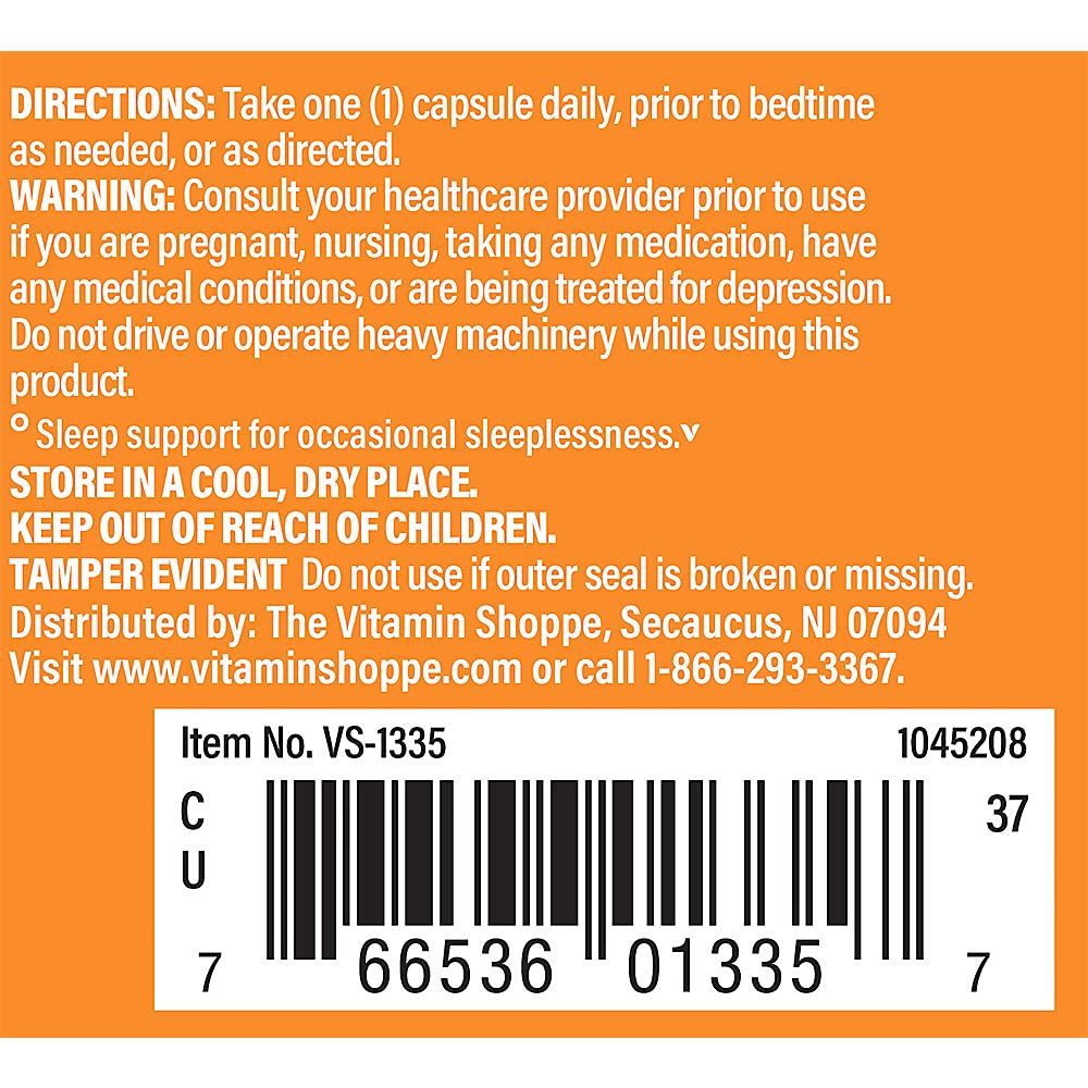 The Vitamin Shoppe Melatonin 60 Capsules