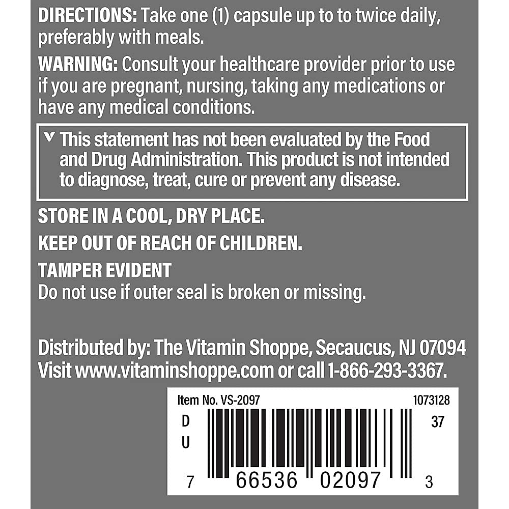 The Vitamin Shoppe Saw Palmetto Berries 540MG (100 Capsules) (100 Capsules)