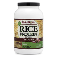 Thumbnail for NutriBiotic – Chocolate Rice Protein, 3 Lb (1.36kg) | Low Carb, Vegetarian & Keto-Friendly Raw Protein Powder | Grown & Processed Without Chemicals, GMOs or Gluten | Easy to Digest & Nutrient-Rich