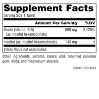 Thumbnail for Source Naturals No-Flush Niacin, B-3 for Energy and Cardiovascular Health* - 500 mg - 60 Vegetarian Tablets