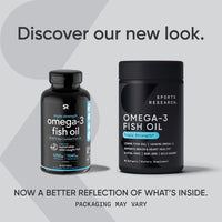 Thumbnail for Sports Research Omega 3 Fish Oil 1250mg Softgels