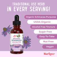 Thumbnail for MaryRuth Organics Echinacea Purpurea Liquid | Sugar Free | USDA Organic | Echinacea Liquid Drops for Immune Support| Respiratory Health | Alcohol Free | Non-GMO | Vegan | 1 Fl Oz