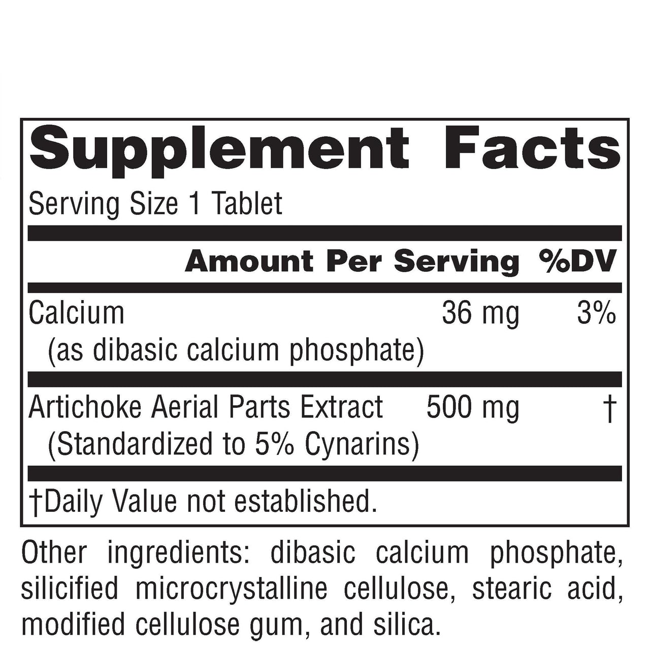 Source Naturals Artichoke Extract 500mg, 90 Tablets