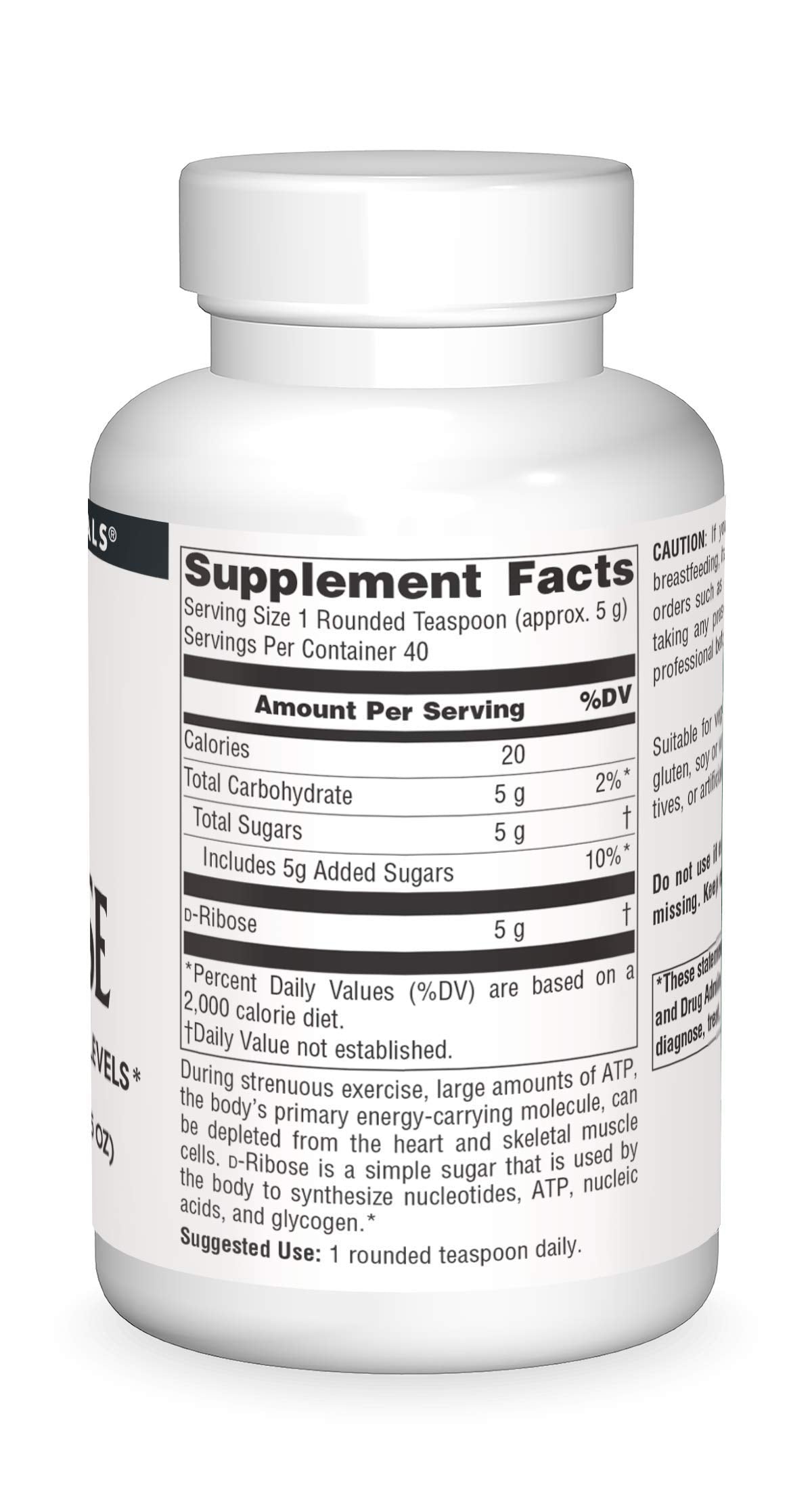 Source Naturals D-Ribose Powder - 200 Grams