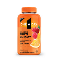 Thumbnail for One A Day Womens Multivitamin Gummy - Gummy Vitamins for Women with Biotin, Zinc, Folic Acid, Iodine Vitamin Gummies, Chewable Multivitamin, 170 Count (Packaging May Vary)