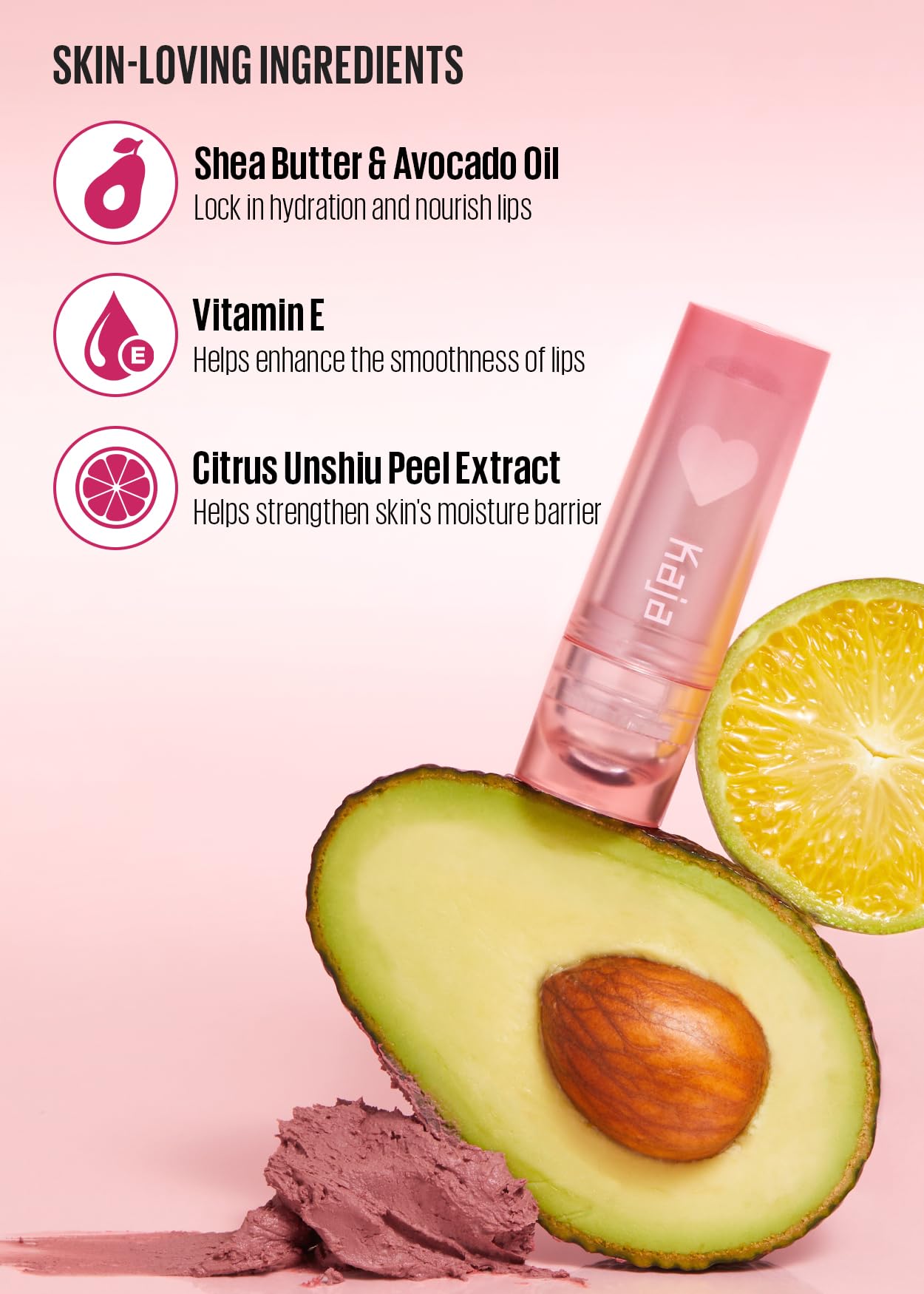 KAJA Lip Balm - Love Blur 01 Pure Cupid | Soft & Comfort Semi-Matte Blurring Daily Color, Shea Butter, Avocado Oil, Citrus Unshiu Peel Extract, Vitamin E Infused, Stocking Stuffers, 0.14 Oz
