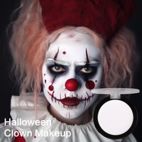 Thumbnail for UCANBE Goth White Cream to Powder Foundation Makeup, Professional Clown White Face Body Paint with Matte Finish for Halloween, SFX Makeup, Cosplay, Costume, Stage, Mime & Film(0.52oz)