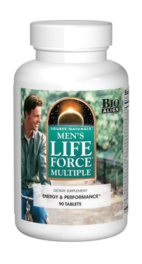 Thumbnail for Source Naturals Men's Life Force Multiple Daily Multivitamin & Immune Health Supplement - 13 Essential Vitamins, Nutrients & Minerals - 180 Tablets