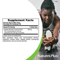 Thumbnail for NaturesPlus PRO Longvida Curcumin 1000 mg - 60 Mini-Tabs - Promotes Healthy Free Radical Protection - Non-GMO, Vegan, Gluten Free, Soy Free - 30 Servings