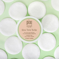 Thumbnail for Pixi Glow Tonic to-Go | Gentle and Balancing Exfoliating Toner | Glycolic Acid Pads for Radiant Skin and Daily Brightening | Alcohol-Free Formula Face Exfoliator | 60 Pads