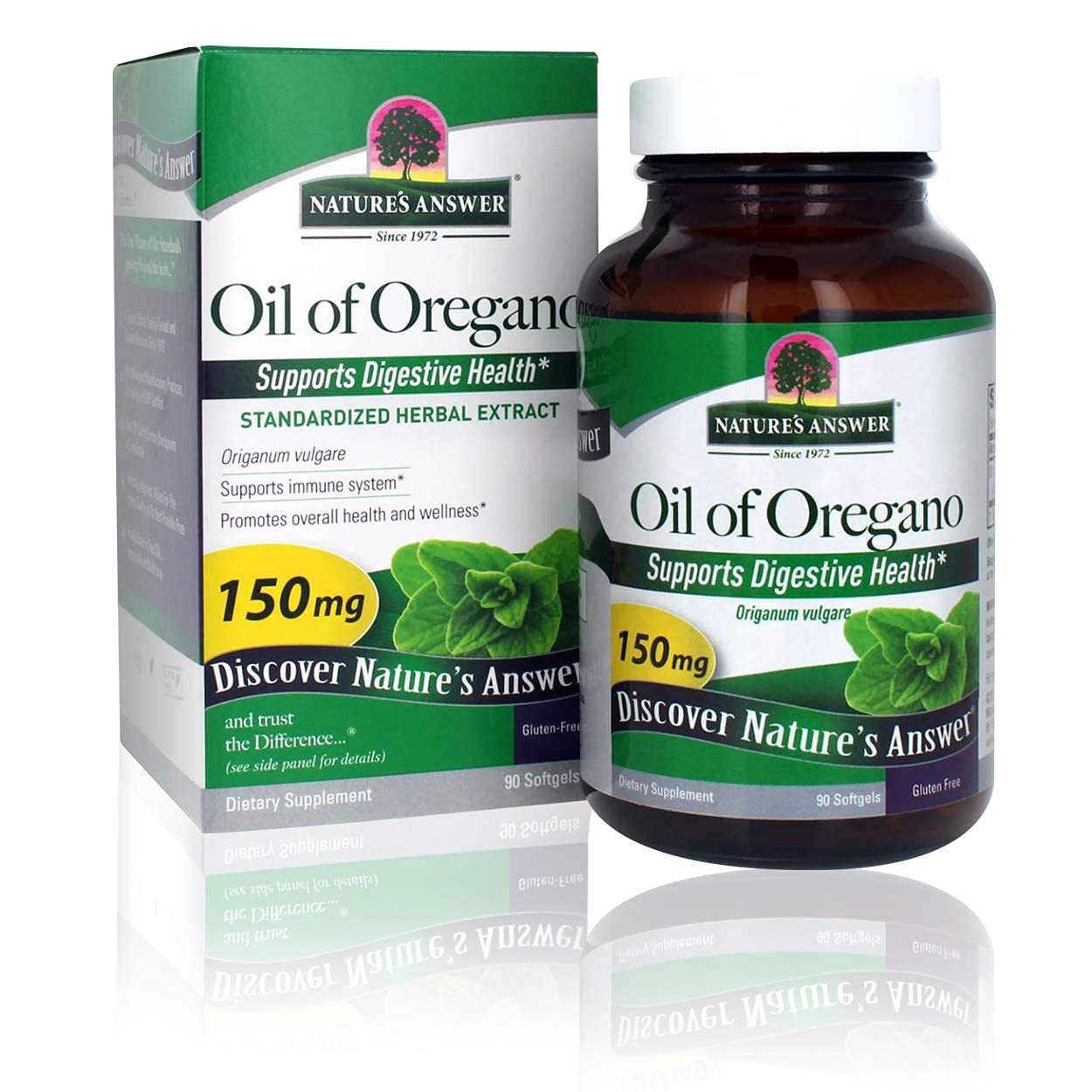 Nature's Answer Oil of Oregano Capsule Softgels, 90-Count | Natural Immune Booster | Promotes Healthy Digestion & Gut Flora