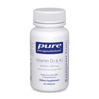 Thumbnail for Pure Encapsulations Vitamin D3 & K2 - Bone & Vascular Health Support - Immune Function Support* - Gluten Free - Non-GMO - 60 Capsules