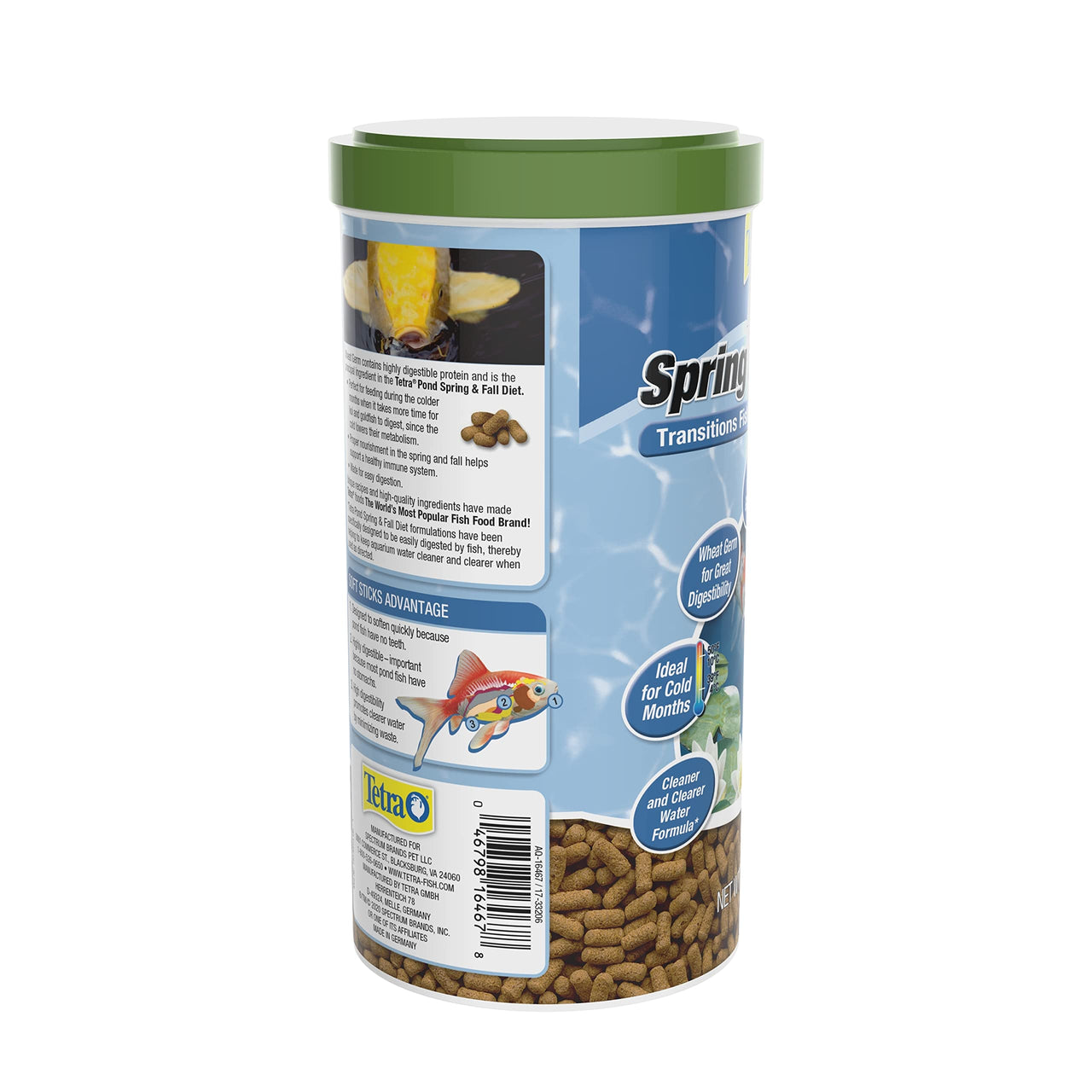 TetraPond Spring And Fall Diet 7.05 Ounces, Pond Fish Food, For Goldfish And Koi