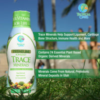Thumbnail for Tropical Oasis - Premium Ionized Plant Based Trace Minerals Liquid Formula- 74 essential minerals in liquid form for up to 96% Absorption - 16 oz, 32 servings