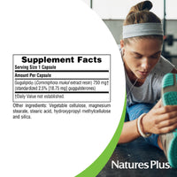 Thumbnail for NaturesPlus Herbal Actives Gugulipid - 750 mg, 2.5% Guggulsterones - 60 Vegan Capsules - Ayurvedic Botanical Supplement - Maximum Potency - Vegetarian, Gluten-Free - 60 Servings