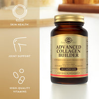 Thumbnail for Solgar Advanced Collagen Builder with Vitamin C, Ovoderm, Coenzyme Q10 & Silica - 60 Capsules - Helps Your Body Build Collagen - 30 Servings