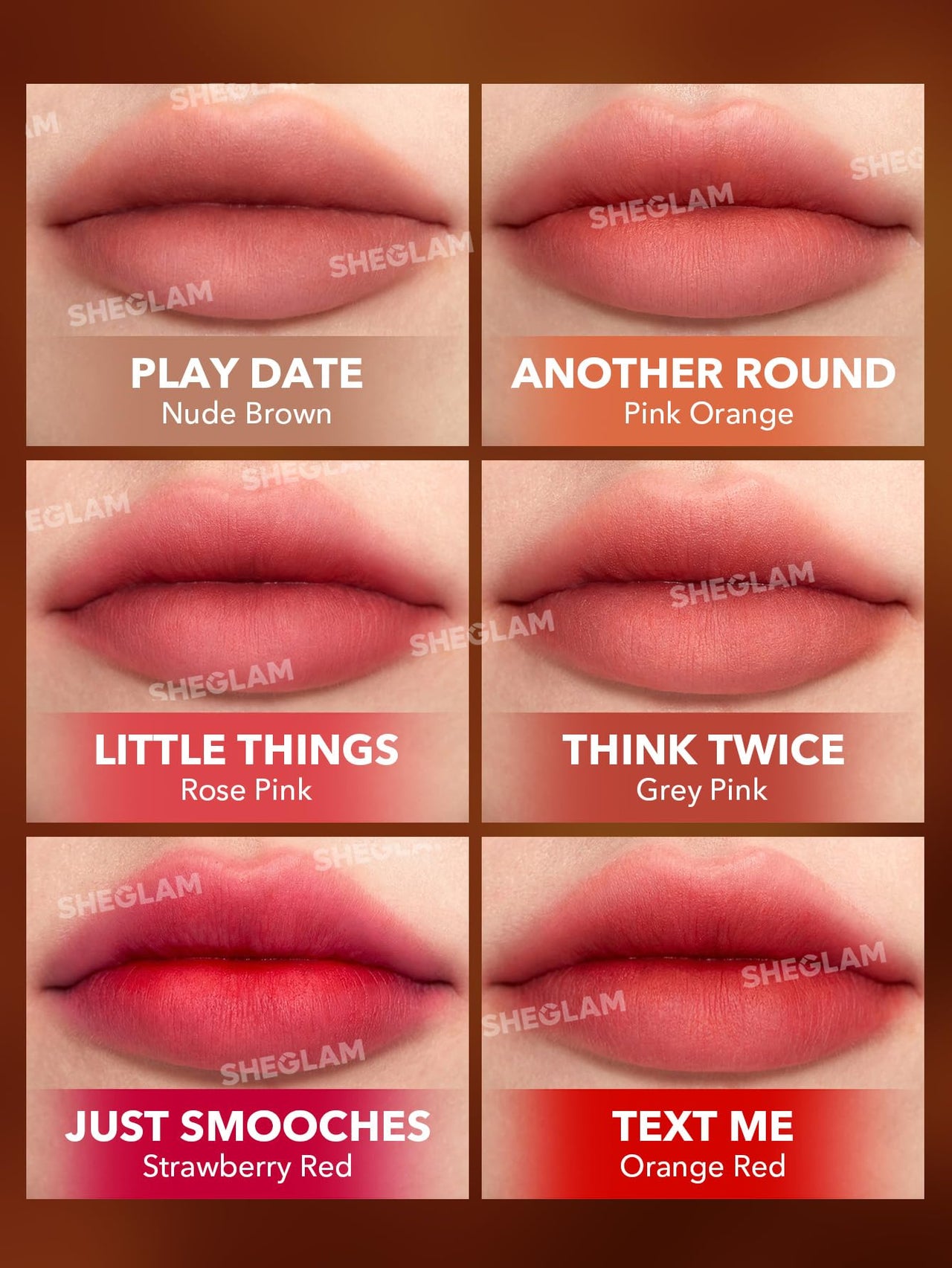 SHEGLAM Soft Haze Lip Blur Waterproof Liquid Lipstick Matte Transfer-Proof Lip Tint Lasting Super Stay Lip Stain-Another Round
