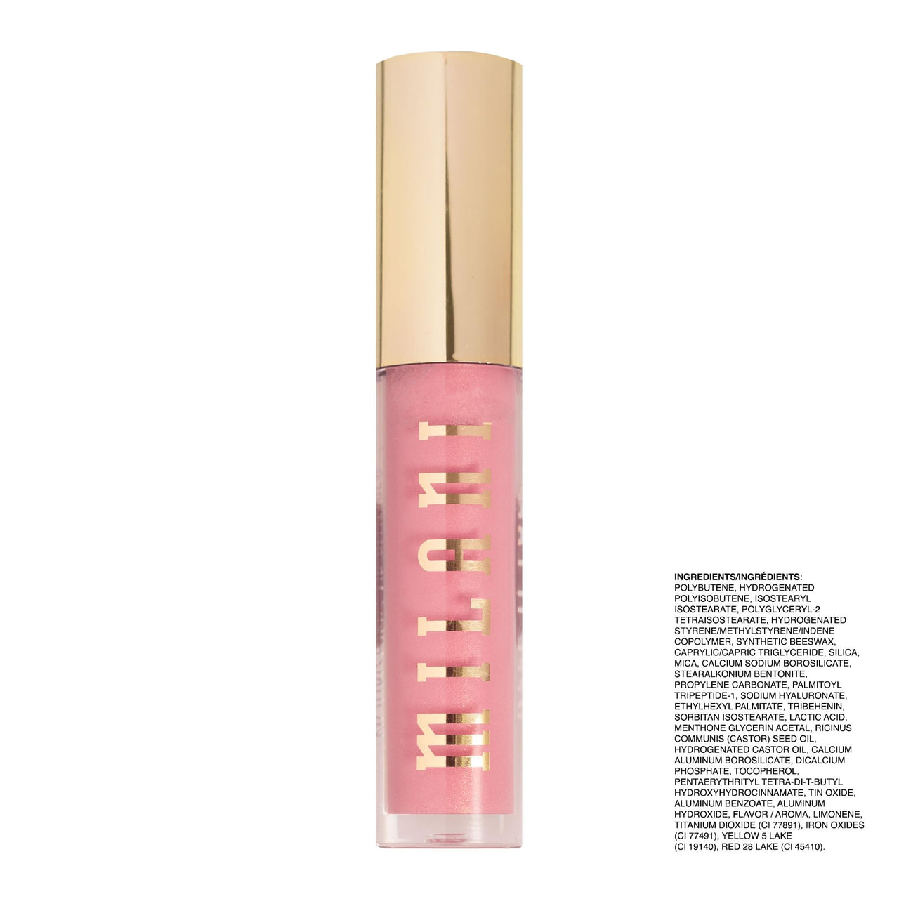 Milani Lip Gloss, Keep It Full Nourishing Lip Plumper with Hyaluronic Acid & Peptides for Soft, Fuller-Looking Lips (0.13 Fl. Oz.) Sparkling Pink