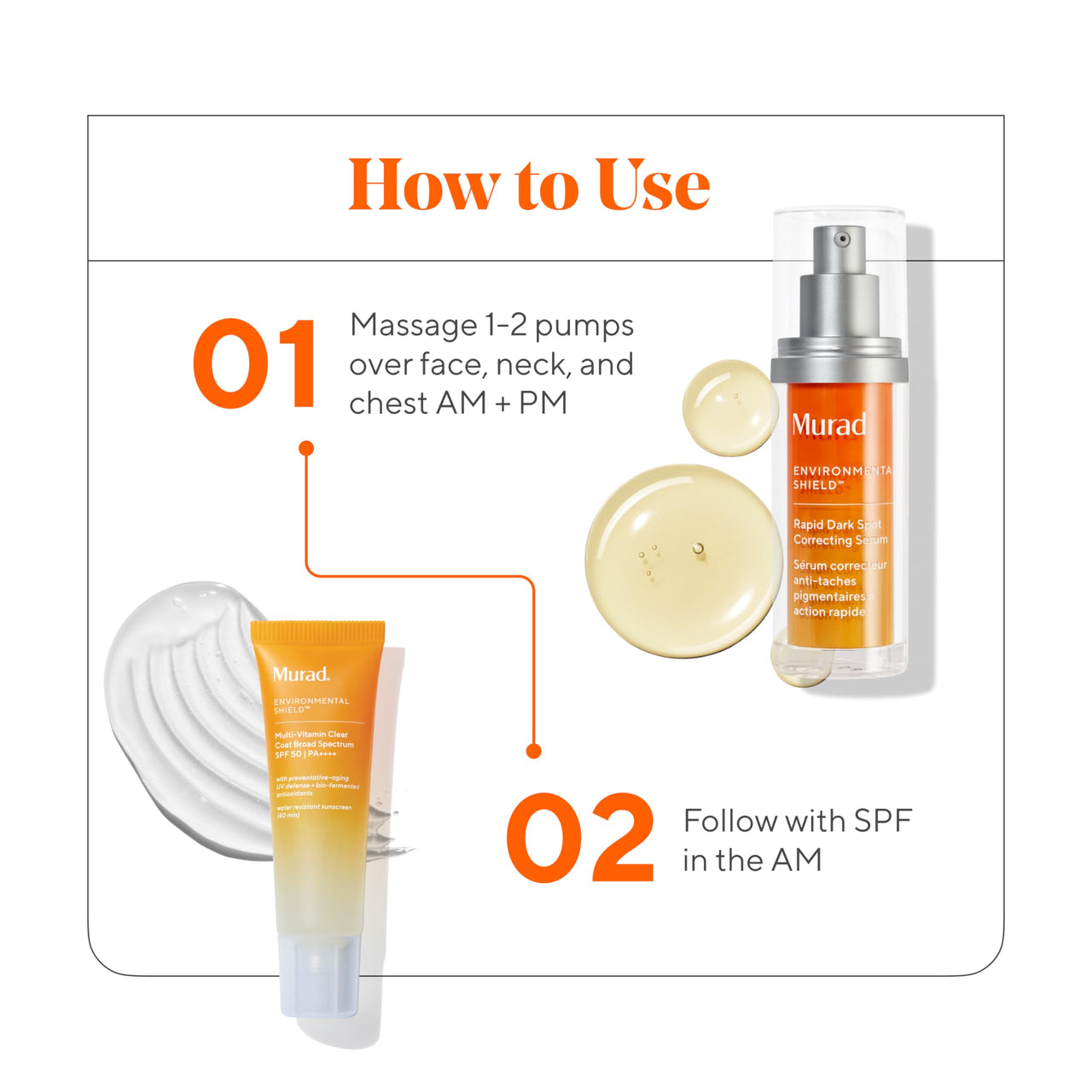 Murad Rapid Dark Spot Correcting Serum - Advanced Anti-Aging Formula with Patented Resorcinol Technology, Tranexamic and Glycolic Acids for Hyperpigmentation, Dark Spots and Dull Skin - 1 Fl Oz