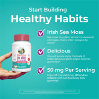 Thumbnail for MaryRuth Organics Gummies Sugar Free Made with Irish Sea Moss for Gut Health and Immune Support Formulated for Adults and Kids Ages 4+ Vegan Non-GMO Gluten Free | 60 Count