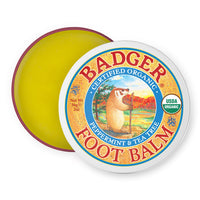 Thumbnail for Badger Foot Balm, 100% Organic Foot Cream for Dry Cracked Heels and Feet, Fast Acting Foot Care for Women & Men, All-Natural Cracked Heel Treatment, 2 oz Tin