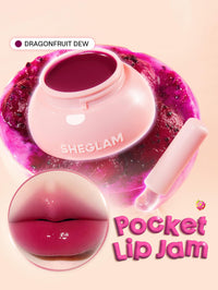 Thumbnail for SHEGLAM Hydra Jelly Pocket Lip Jam Hydrating Nourishing Lip Gloss Moisturizing Lip Makeup-Dragonfruit Dew