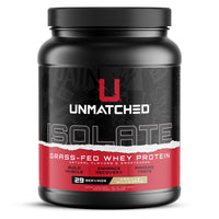 Thumbnail for Unmatched Isolate Grass Fed Whey Protein | Muscle Build & Recovery | Gluten & Lactose Free | Natural Flavors & Sweeteners | 24g Protein | 29 Servings (Vanilla Milkshake)