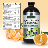 Thumbnail for Nature's Answer Liquid Vitamin B-Complex Supports Healthy Energy Levels | Promotes Healthy Nerve Function | All-Natural Tangerine Flavor | Gluten-Free & Benzoate-Free 16oz