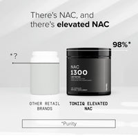 Thumbnail for Toniiq 1300mg NAC - 2 Month Supply - Min. 98%+ Tested Purity - Ultra High Strength Bioavailable NAC Cysteine Supplement - 120 Vegetarian N Acetyl Cysteine Capsules -Lab Tested TQ