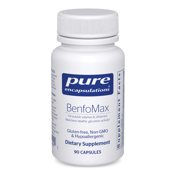 Pure Encapsulations BenfoMax 90's - 200 mg Benfotiamine - Vitamin B1 Thiamin Supplement - Supports Heart & Metabolism Health* - Vegan & Non-GMO - 90 Capsules